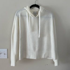 Lucky Brand Women Ivory XL Hood Sweater
